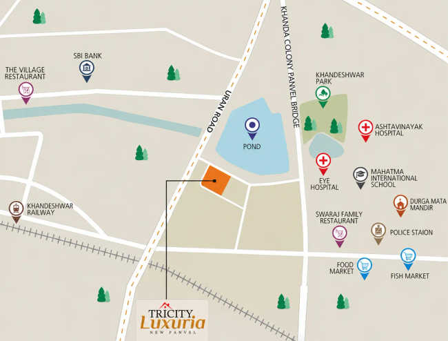 Tricity Luxuria Panvel - Location Map