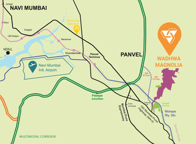Wadhwa Magnolia Panvel - Location Map