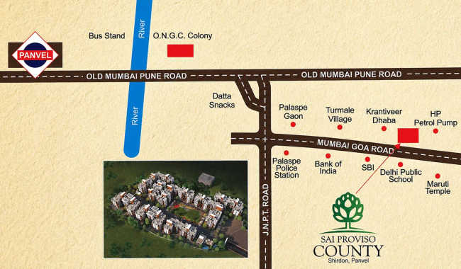 Sai Proviso County Panvel - Location Map