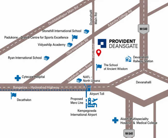 Provident Deansgate Kempalingapura - Location Map