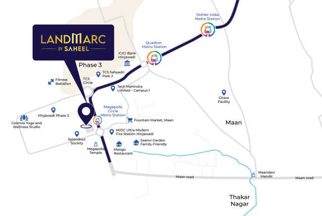 Saheel Landmarc Hinjewadi - Location Map