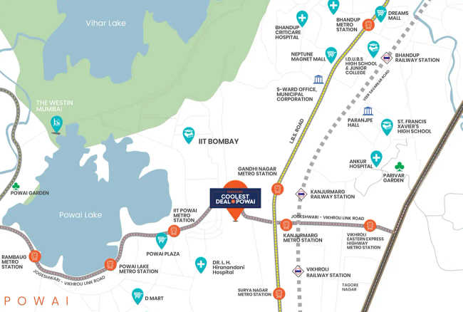 GHP Suncity Powai - Location Map