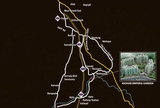 Akshar Emperia Garden Panvel - Location Map