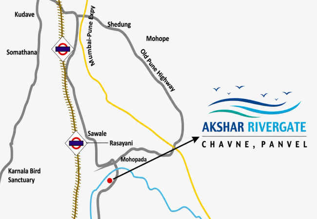 Akshar River Gate Panvel - Location Map