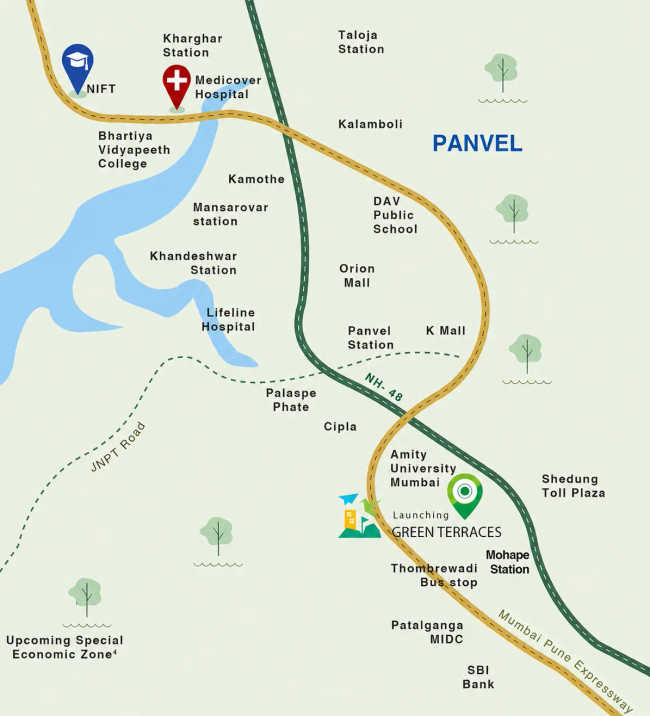 Godrej Green Terraces Panvel - Location Map