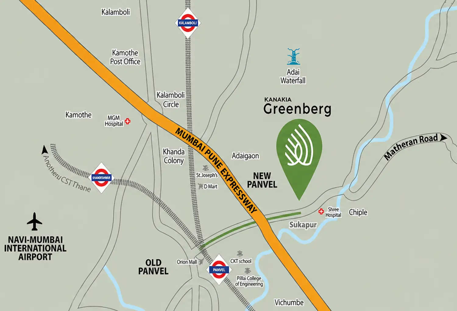 Kanakia Greenberg Panvel - Location Map