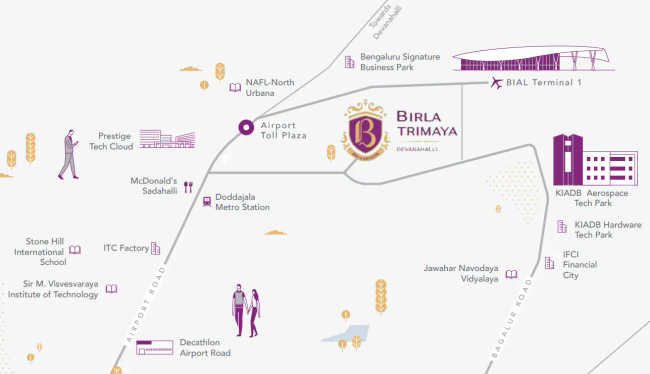 Birla Trimaya Devanahalli - Location Map