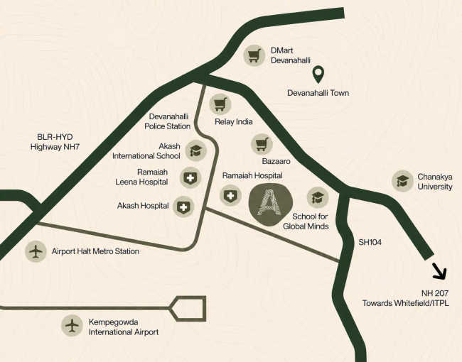 Merusri Antelopes Boodihal - Location Map
