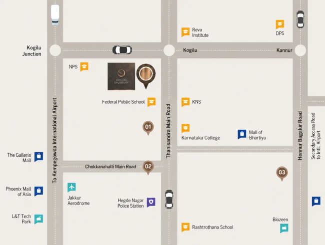 Goyal Orchid Salisbury Panathur - Location Map