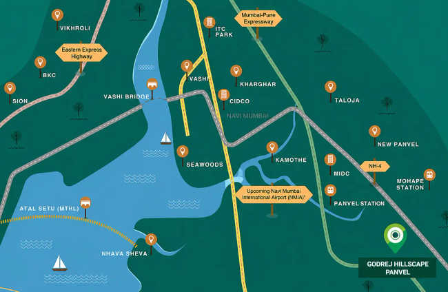 Godrej Hillscape Panvel - Location Map