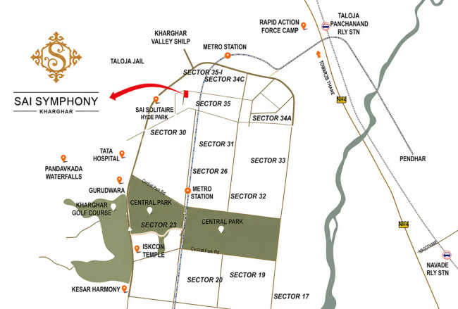 Sai Symphony Kharghar - Location Map