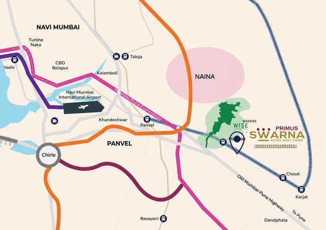 Wadhwa Primus Swarna Panvel - Location Map