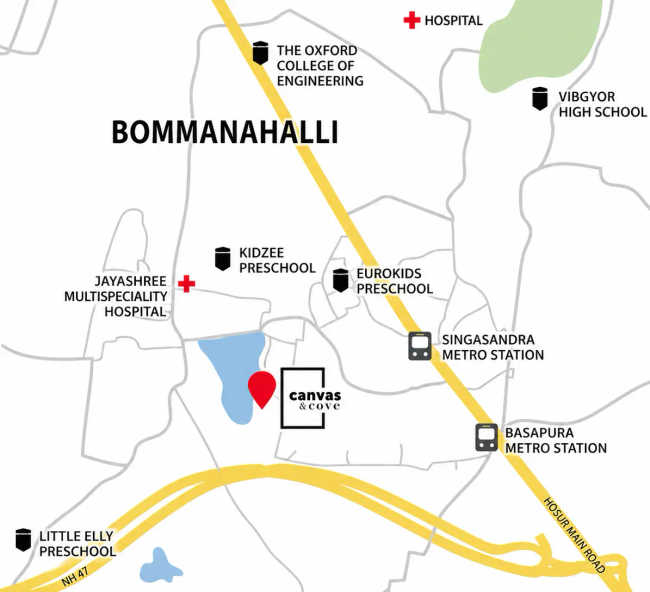 Assetz Canvas & Cove Begur - Location Map