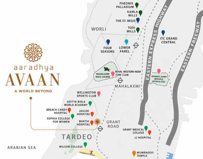 MICL Aaradhya Avaan Tardeo - Location Map