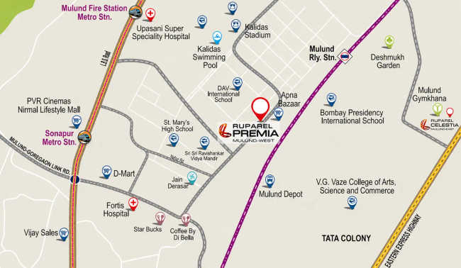 Raunak Bliss Ghodbunder Road - Location Map