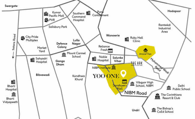 Tribeca Yoo One Kondhwa - Location Map