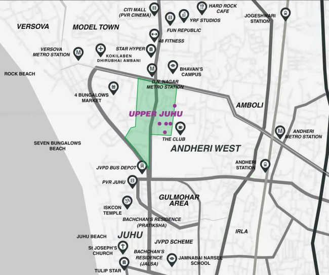 Platinum Towers Andheri - Location Map
