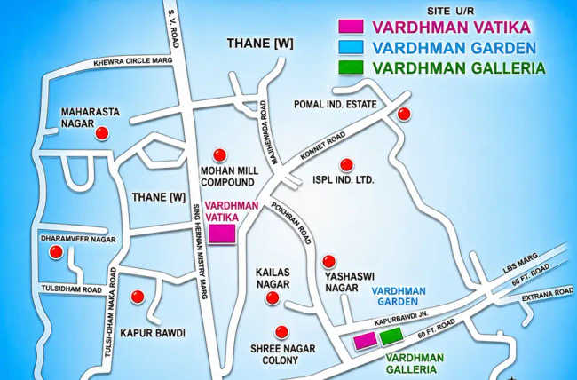 Vardhman Garden Balkum - Location Map