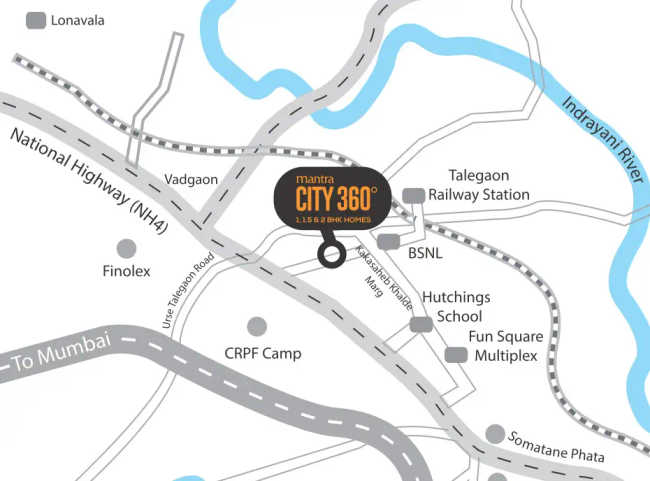 Mantra City 360 Talegaon Dabhade - Location Map
