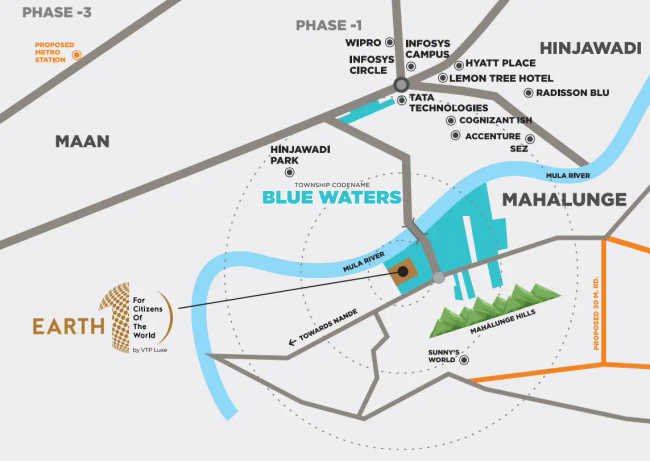 VTP Earth One Mahalunge - Location Map
