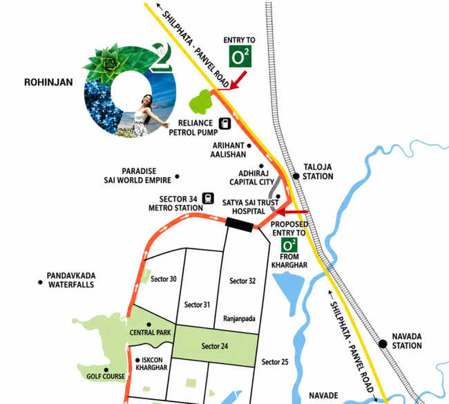 Today Anandam Oxyfresh Kharghar - Location Map