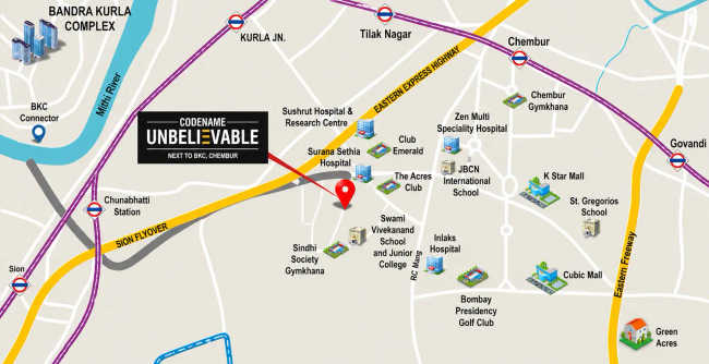 Paradigm 71 Midtown Chembur - Location Map