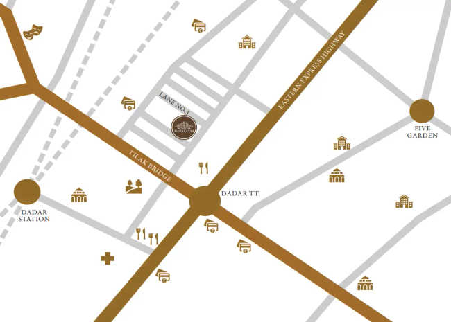 Sugee Mahalaxmi Dadar - Location Map