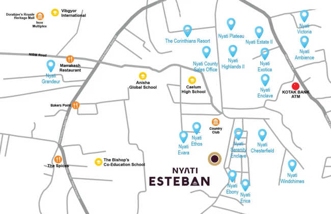 Nyati Esteban Undri - Location Map