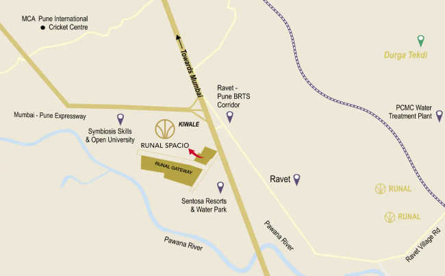 Runal Spacio Ravet - Location Map