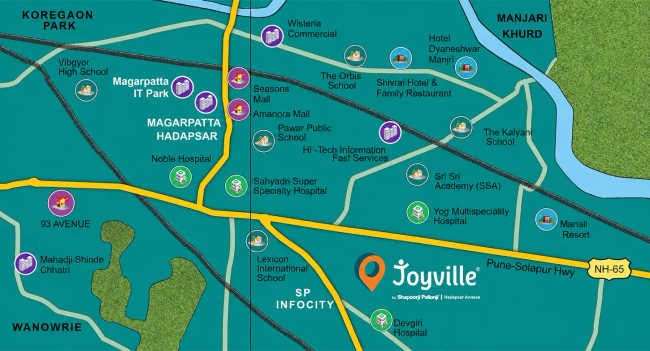 Shapoorji Joyville Hadapsar Annexe Hadapsar - Location Map