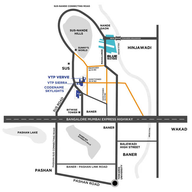 VTP Skylights Baner - Location Map