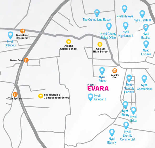 Nyati Evara Mohammed Wadi - Location Map