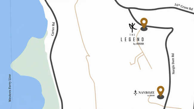 Ashar The Legend Bandra - Location Map