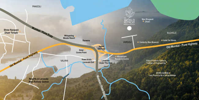 Sai World Retreat Varsoli - Location Map