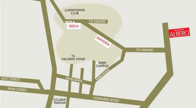 Marvel Albero Kondhwa - Location Map