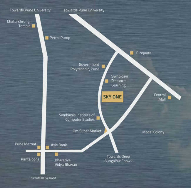 Paranjape Schemes Sky One Shivajinagar - Location Map