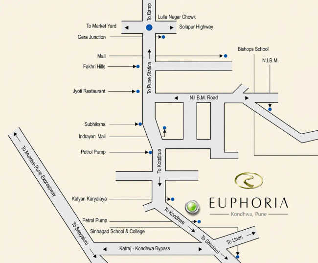Runwal Euphoria Kondhwa - Location Map
