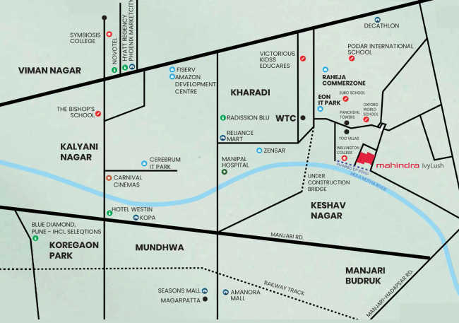 Mahindra IvyLush Wagholi - Location Map
