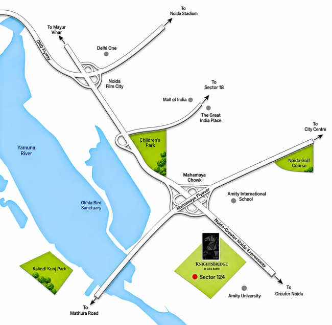 ATS Knightsbridge Sector 124 - Location Map