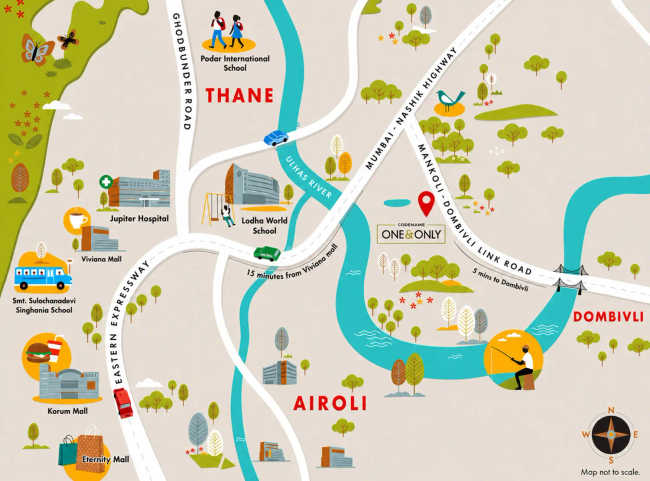 Lodha Codename One & Only Bhiwandi - Location Map