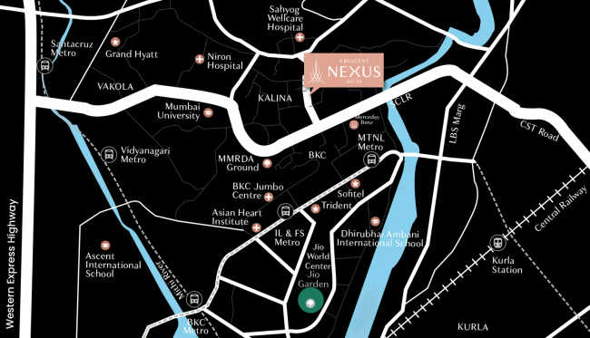 Crescent Nexus Santacruz - Location Map