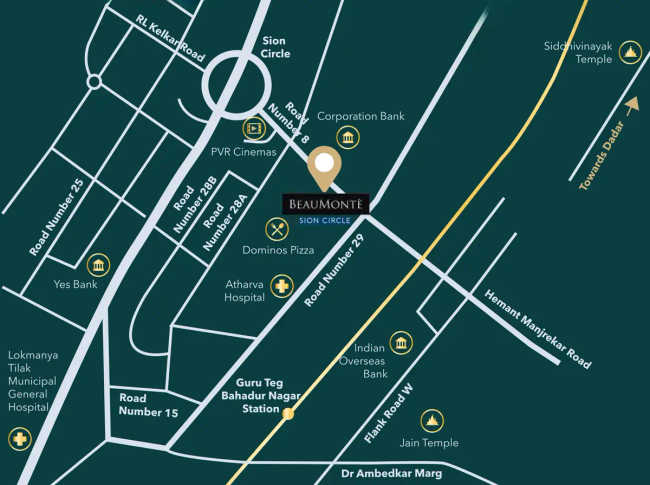 Sheth Beaumonte Sion - Location Map