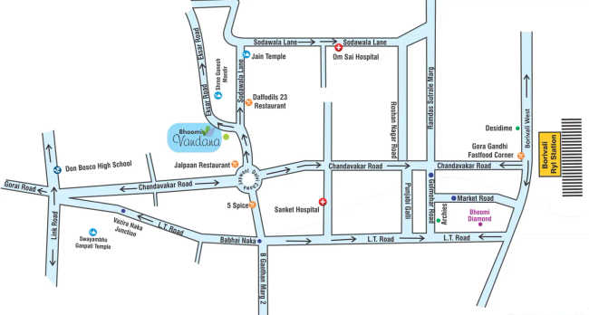Bhoomi Vandana Borivali - Location Map