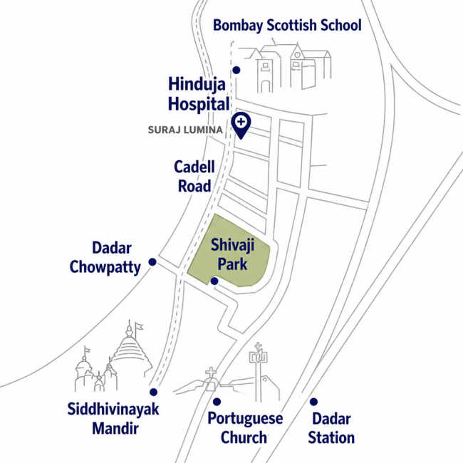 Suraj Lumina Dadar - Location Map