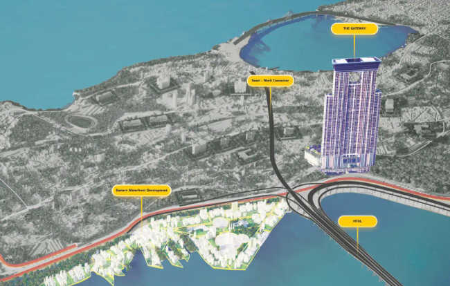 L & T The Gateway Sewri - Location Map