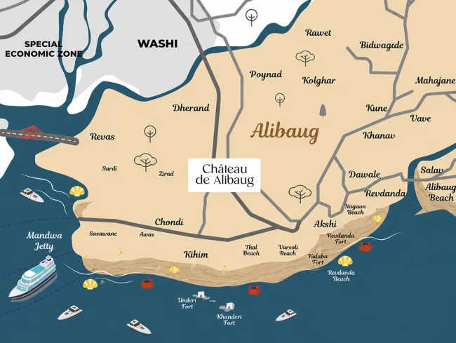 HOABL Chateau de Alibaug - Location Map