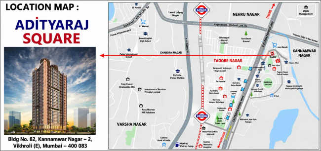 Adityaraj Square Vikhroli - Location Map