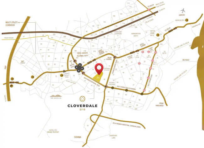 Signature Cloverdale Sector 71 - Location Map