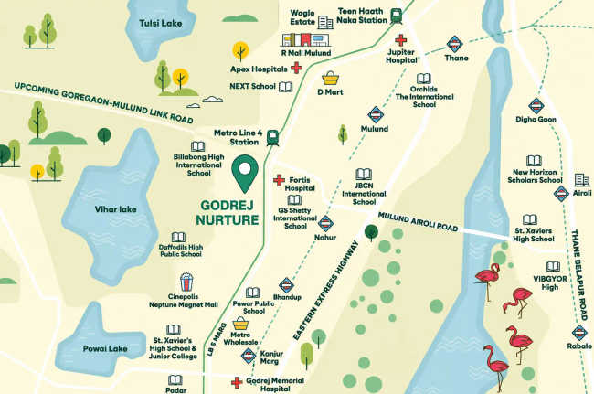 Godrej Nurture Bhandup - Location Map