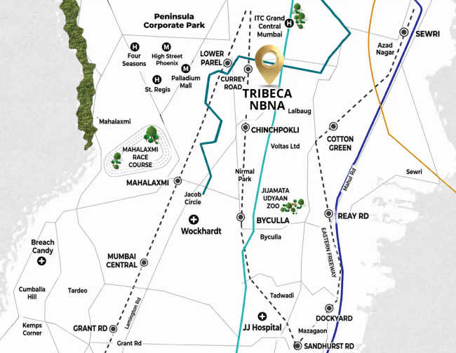 Tribeca NBNA Parel - Location Map
